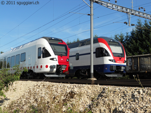 Stadler - KISS RABe 511 FFS e Flirt RABe 527 TPF